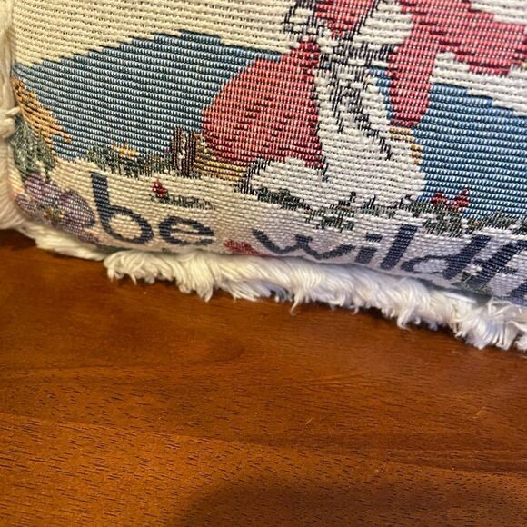 May All Your Weeds Be Wildflowers Embroidered Pillow - Picture 5 of 16